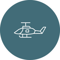 Military Helicopter Icon