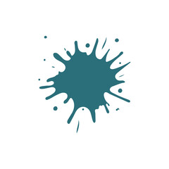 Paint splatters on white background.Vector illustration for design and print.