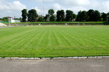 View of green soccer field © PumpedVisuals