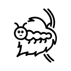 Black line icon for Caterpillar