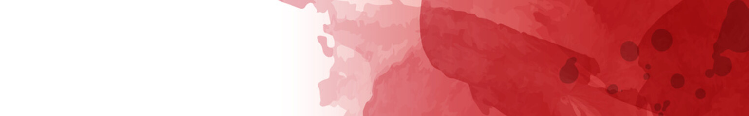 バナーデザイン　水彩風　赤　320×50サイズ対応