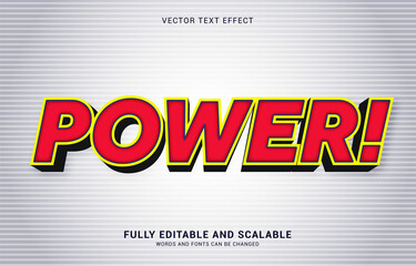 editable text effect, Power style