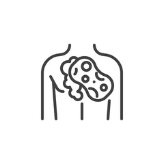 Body washing line icon