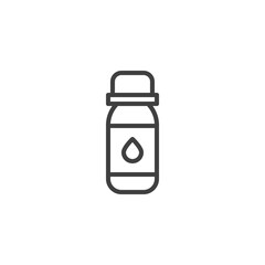 Essential oil bottle line icon