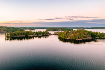 Lake Saimaa at sunset