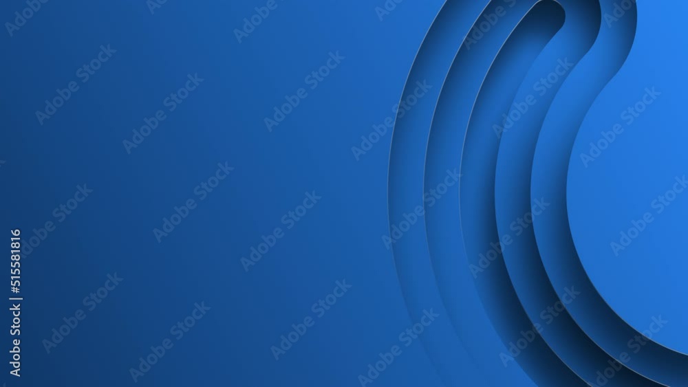 Aufkleber abstract blue 3d papercut layer background seamless loop