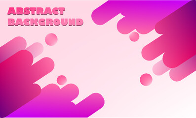 Abstract background with rounded shapes in color. Vector illustration.