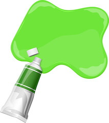 Paint tube clipart design illustration