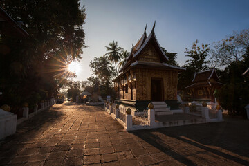 Fototapeta premium Wat Xieng Thong, Buddhist temple in Luang Prabang World Heritage