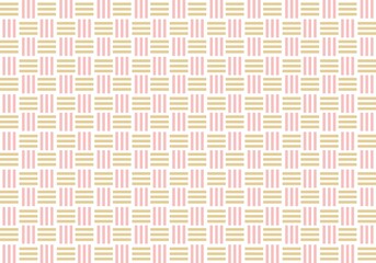 三崩し柄_ポップなバイカラー背景素材_ピンク×ベージュ