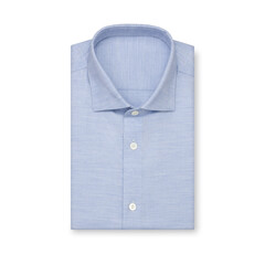 blue shirt isolated on white