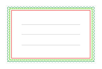Papier Etiketten f&uuml;r Schule, B&uuml;ro und K&uuml;che,
Vektor Illustration isoliert auf wei&szlig;em Hintergrund
