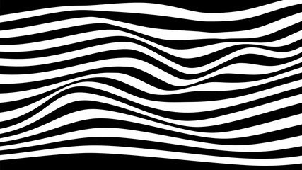 Fototapeta premium Futuristic checkerboard wave. Abstract vector wave with moving squares. Chess board background.
