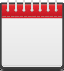 Calendar icon clipart design illustration