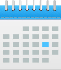 Calendar icon clipart design illustration