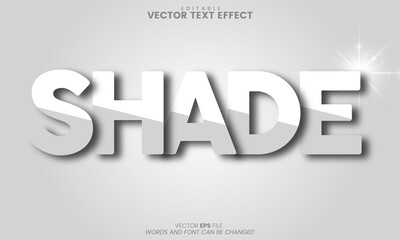 Shade word style text effect