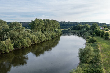 Landscape and panorama  view of drone