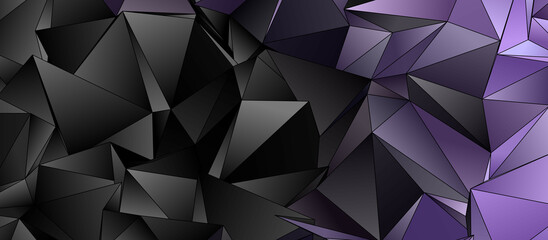 Obraz premium Abstract Low-Poly background. triangulated texture. Design 3d. Polygonal geometrical pattern. Triangular modern style