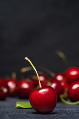 cherries on the table