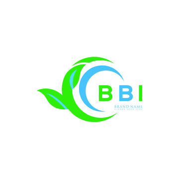 BBI logo design initial creative leaf letter logo. BBI unique letter logo design.
BBI vector logo simple, elegant and luxurious, leaf eco logo shape. 