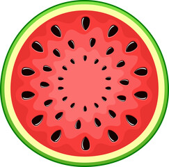 Watermelon clipart design illustration