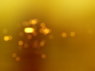 Blurry gold abstract background with bokeh