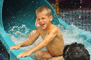 boy in pool