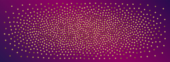 Shiny Circle Glamour Vector Panoramic Purple