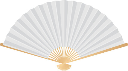 Fototapeta Colored japan folding fan vector illustration  obraz