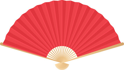 Colored japan folding fan vector illustration 