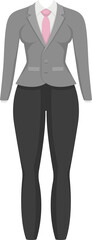 Woman suit clipart design illustration