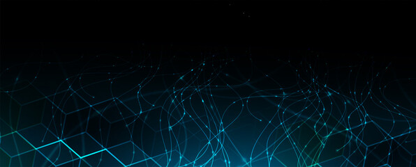 Neural network concept. Connected cells with links. High technology process. Abstract background