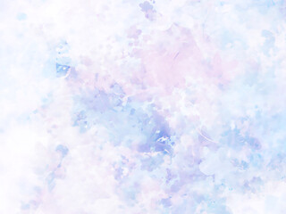 幻想的な水色の水彩テクスチャ背景
