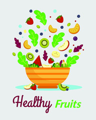 BOWL OF HEALTHY FRUITS