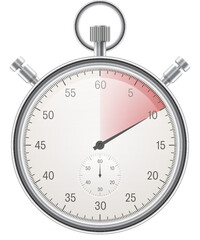Fototapeta na wymiar Vintage stopwatch vector illustration isolated on white background
