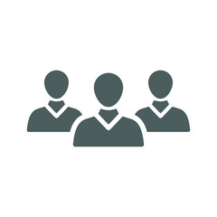 Fototapeta premium Chat, group, users icon. Gray vector graphics.