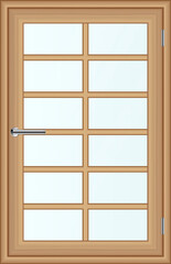 Wooden windows clip art