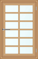 Wooden windows clip art