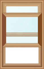 Wooden windows clip art