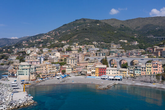bogliasco a genova fotografato col drone