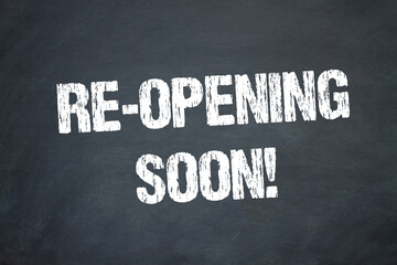Obraz premium Re-opening soon!