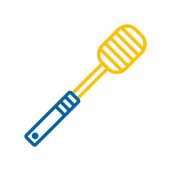 Honey dipper vector icon. Kitchen appliances