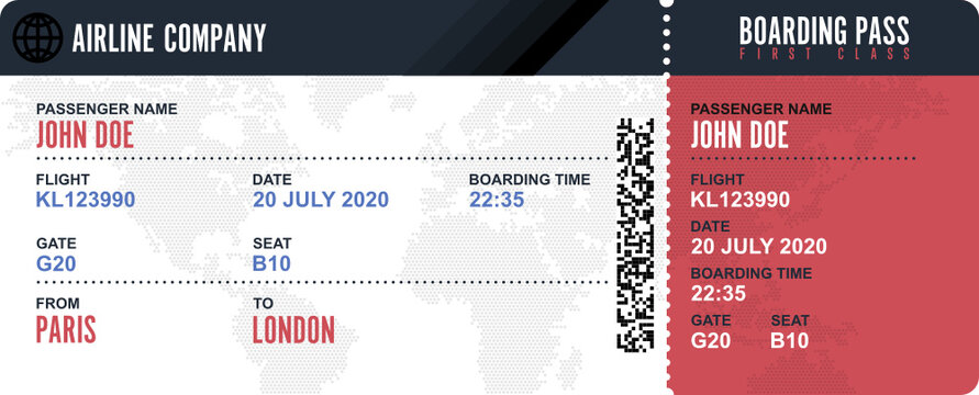 Boarding Pass Template Images – Browse 12,342 Stock Photos, Vectors, and  Video