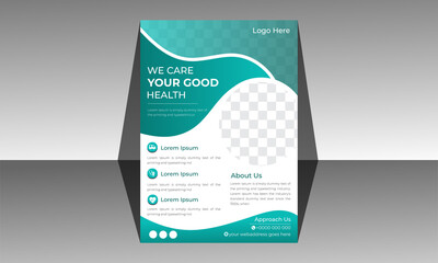 Professional creative medical flyer template