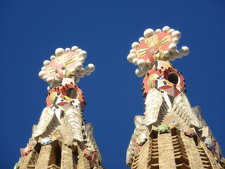 [Spain] A object on the tip of the tower of Sagrada Familia Cathedral (Barcelona)