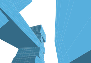 Obraz na płótnie Canvas Modern architecture 3d rendering 