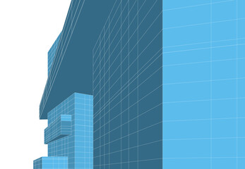 Fototapeta na wymiar Modern architecture 3d rendering 