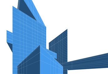Fototapeta na wymiar Modern architecture 3d rendering 