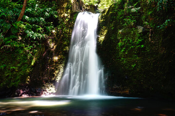 Salto do Prego waterfall, Faial da Terra, Sao Miguel, Azores islands, Portugal