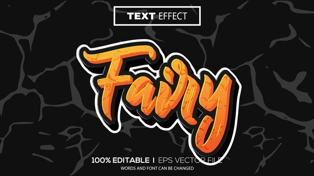 3D Fairy Text Effect - Editable Text Effect